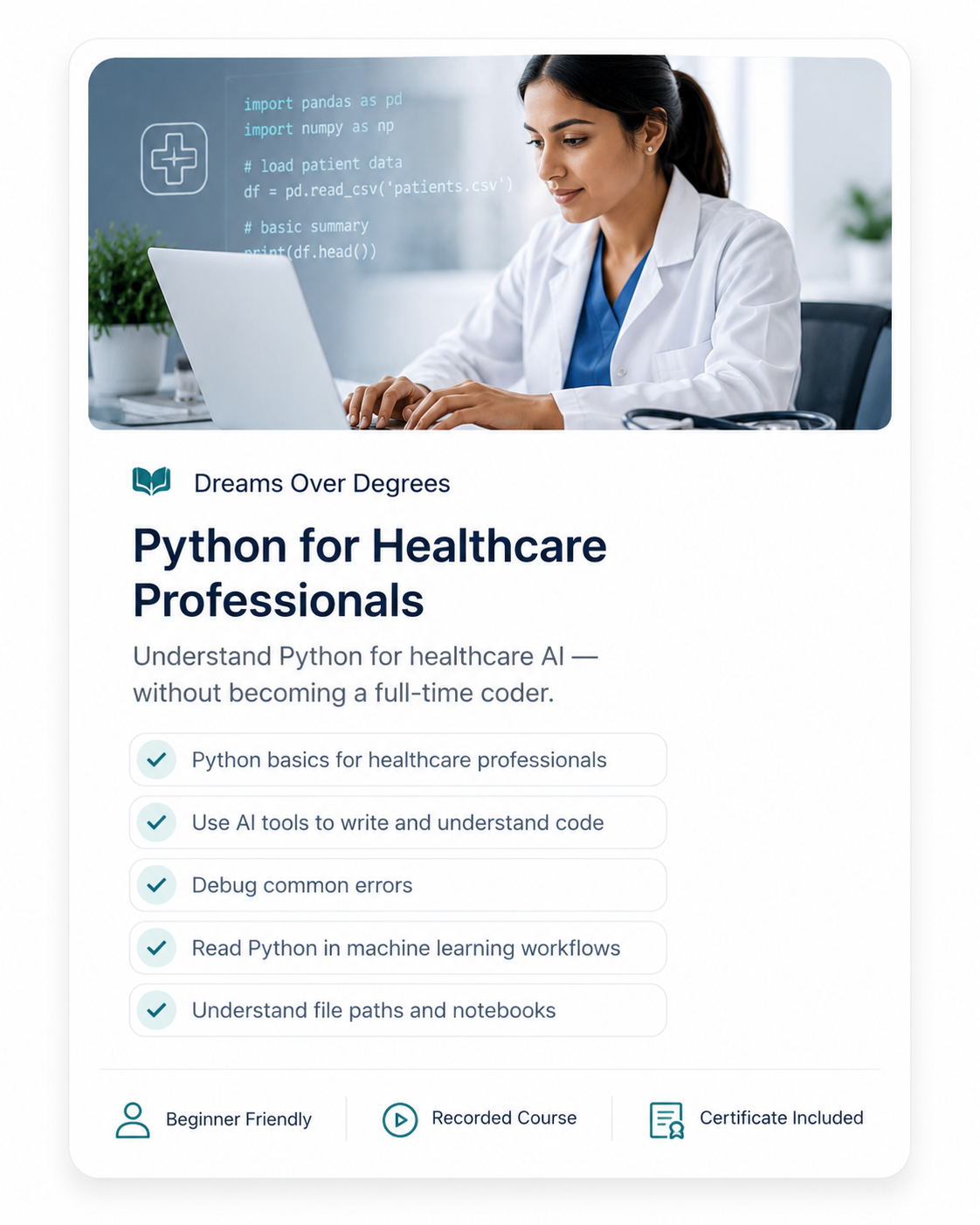 Python for Healthcare Professionals