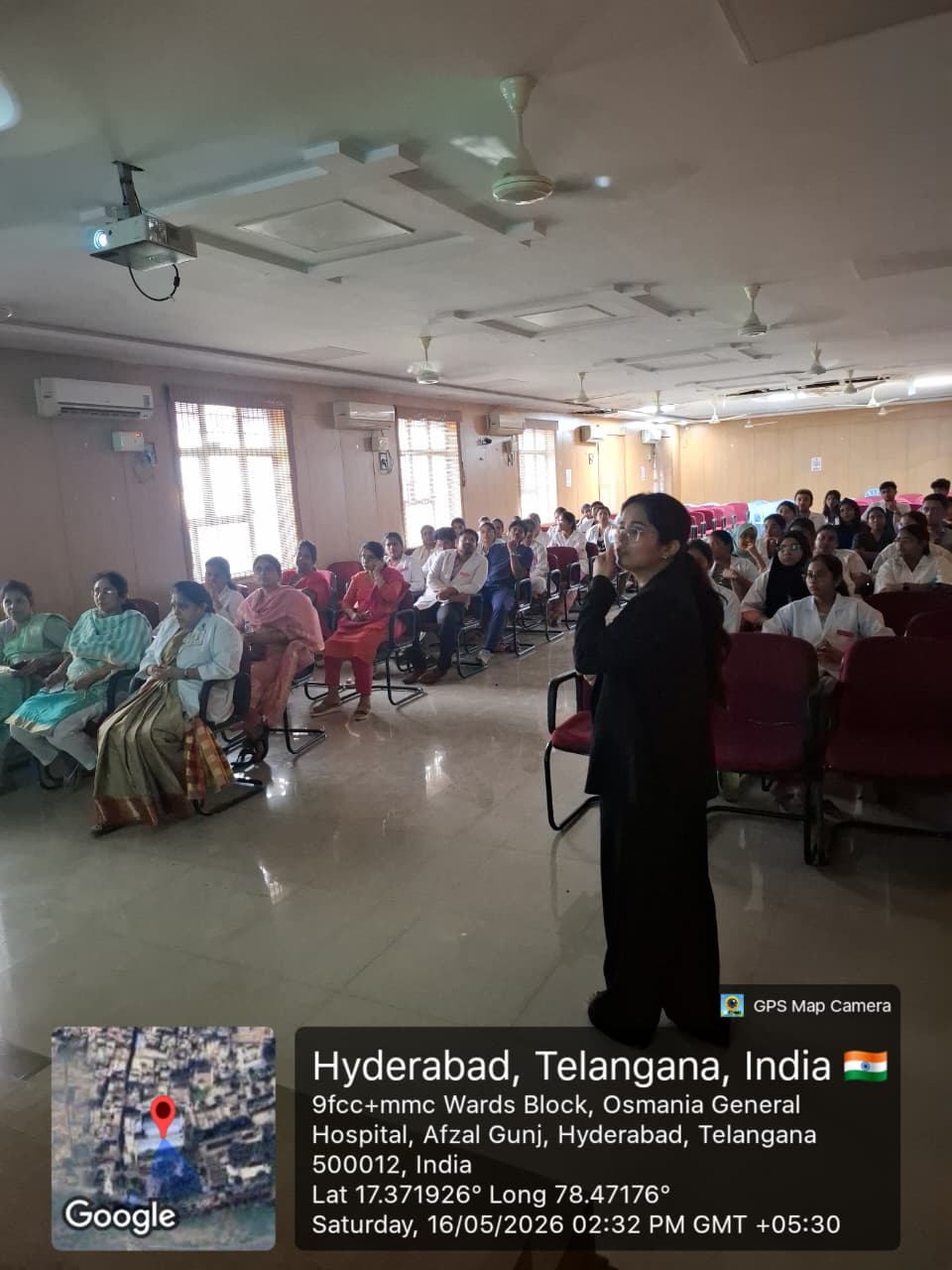 Dr. Sanjana teaching at GDC Hyderabad